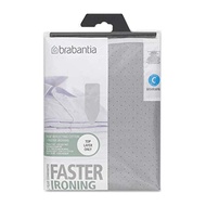 brabantia Ironing Board Cover C 124 X 45 CM Cotton 2Mm Foam Metalised Silver