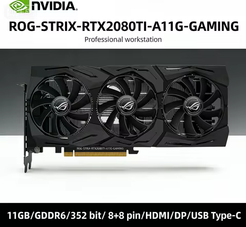 ASUS NVIDIA RTX 2080 Ti GPU ROG-STRIX-RTX2080TI-A11G-GAMING 11GB GDDR6 352bit graphics card PCI-E 3.