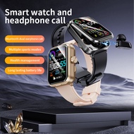 New 2in1 Smart Watch With Earbuds Smartwatch TWS Bluetooth Earphone Heart Rate Blood Pressure Monito