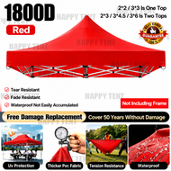 【5 layers thickened】Canvas only market canopy 6x6 8x8 10x10 10x15 10x20 Rainproof and sunproof 1200D