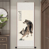 Flower Bird Painting Wolf Study Room Tea Room Ink Painting Hanging Painting Chinese Painting New Ani