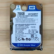 Original Western Digital WD Scorpio Blue 750 GB 2.5 Inch HDD