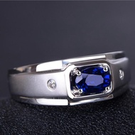 Sapphire Crystal Diamond 925 Silver Women Men Fashion Jewelry Accessories White Gold Wedding Rings