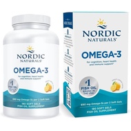 new NordicsOmega-3,LemonFlavor-180SoftGels-690mgOmega-3-FishOil-EPA&DHA-ImmuneSupport,Brain&HeartHea