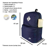 DENIM BACKPACK JEANS BACKPACK SCHOOL BAG WORK BACKPACK