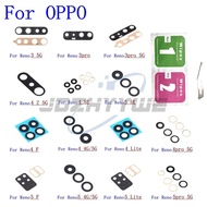 2PCS Rear Back Camera Glass Lens For OPPO Reno 3 4 5 Z F SE 5K Lite Pro 4G 5G With Adhesive Tape Par