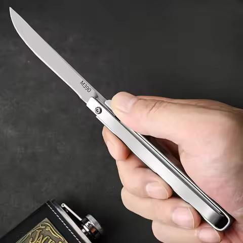 Seiko high-grade m390 mechanical folding knife portable fruit knife Household hand meat knife with h