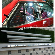 💥READY STOCK💥 Lining Window Trim Chrome Krom Proton Iswara & Saga Sedan Aeroback LMST (Model Selit)