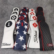 Titleist Branded Golf Club Driver Fairway Woods Hybrid Ut Headcover Sports Golf Club Accessories Equ