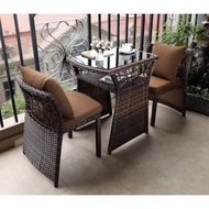 Outdoor Balcony Table and Chair Set Patio Service Yard Garden furniture