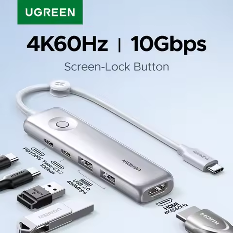 UGREEN USB C HUB Type-C to HDMI 4K60Hz USB-C/A Data Ports PD100W Charging Expand for Laptop MacBook 