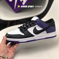 Nike SB DUNK Low < Court Purple} Black Purple Toe Skateboard Shoes BQ6817-500