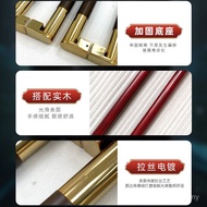 Handle Box Stainless Steel Light Luxury Door Solid Wood Long Handle Door Thickened Glass Frameed Sli