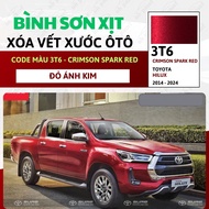 Sơn Xịt Xóa Vết Xước Cho Xe TOYOTA HILUX Màu ĐỎ ÁNH KIM code 3T6 - CRIMSON SPARK RED Chính Hãng OH P