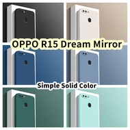 【Yoshida】For OPPO R15 Dream Mirror Silicone Full Cover Case Straight edges Case Cover