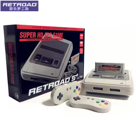 SFC52HD Super Retro Hardware Game Console Play For SFC/SNES Game Cartridge Two Controllers Free 350 
