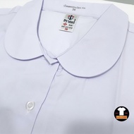 เสื้อนักเรียนหญิง ตราสมอ คอบัว ประถม ชุดนักเรียน คอบัวกลม ชุดนักเรียนหญิง พร้อมส่ง