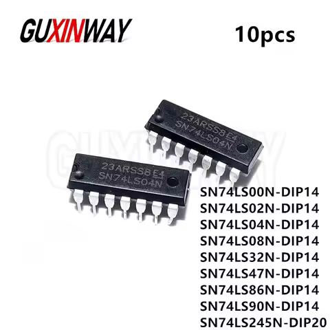 10pcs Integrated Circuit DIP IC 74LS00 74LS02 74LS04 74LS08 74LS32 74LS47 74LS86 74LS90 74LS245N DIP