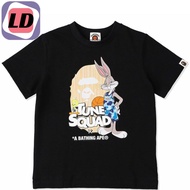 LD #ถูกสุด A Bathing Ape x Space Jam Ape Head T-shirt Black