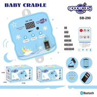 MESIN Makassar Space Baby Bluetooth Remote Control Swing Machine Electric Swing/ Electric Baby Swing