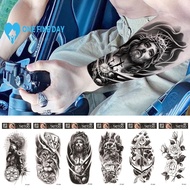 Big Arm Sleeve Tattoo Sticker Waterproof Temporary Creative Z5j4 P7c0 Art Tattoo Body Sticker Z8t1