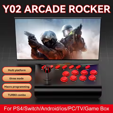 Potable Arcade Game Stick Joystick Controller For Switch PS4 PS3 8bitdo Ultimate Pandora Box For PC 