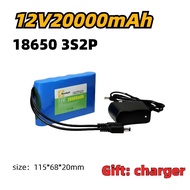 lithium battery 12V LiFePo4 18650 20Ahถ่านชาร์จ สำหรับไฟโซล่าเซลล์ LED มีวงจรป้องกัน