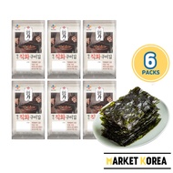 Bibigo Seaweed Seasoned Seaweed Snacks Sheets - 6 Packs*4.5 g Roasted Crispy Laver🚀shipping from Korea🎁Free bonus gift💛READY STOCK💛