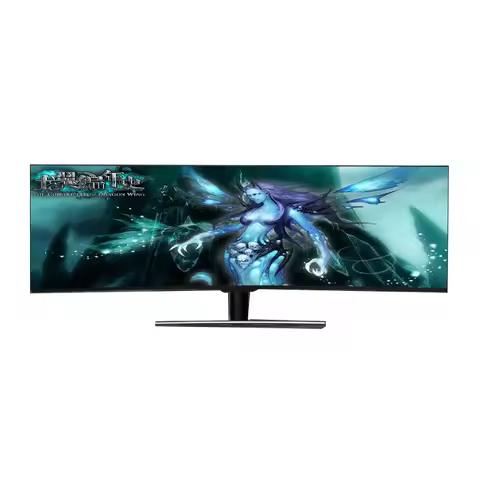 49 Inch Curved Gaming Monitor 21:9 Ultra Wide QLED 3840*1080 4K 144hz Gaming Lcd Monitor 1ms Respons