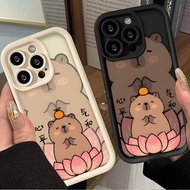 Cartoon Meditation Capybara Phone Case For Infinix ITEL RS4 A70 80 90 P55 Smart 20 6 7 Note 40s TECN