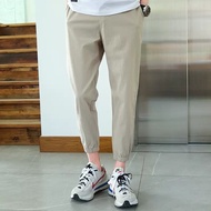 APJ | Men Summer Lightweight Pure Cotton Tapered Nine-point Pants