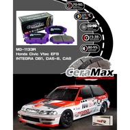 CERAMAX CARBON CERAMIC MG1133R HONDA CIVIC EF9 INTEGRA DB1 DA5 DA8 CA6 FRONT BRAKE PADS