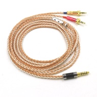 16 Cores Silver + Copper For SONY MDR-Z7 MDR-Z1R MDR-Z7M2 With Screw To Fix Headphone Balance Cable 2.5/3.5/4.4mm Headset Wire