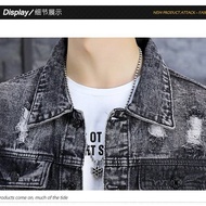 ❤ jaket jeans ❤ Lelaki jaket denim lelaki pelajar Korea versi trend musim luruh dan musim sejuk luba