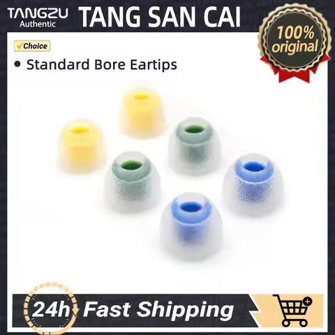 Tangzu Tang Sancai Standard Bore Version IEM In-Ear Eartips Silicone Earphone Tips Earplug for KZ Ca