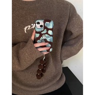 honor magic 5 pro casing honor magic 7 pro casing Retro Blue Brown Leopard Print Suitable for Glory 