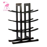 Wooden Bamboo Wine Rack 12 Bottle Bar Kitchen Dining Storage Liquor Holder Home Decor Countertop Wine Rack Holder