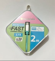 日本城 DIGIMOMO - MICRO 2M數據線 - 藍