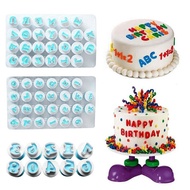 26 Alphabet Number Letter Cookie Biscuit Stamp Mold Cake Cutter Fondant Mould