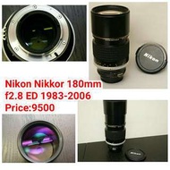 Nikon Nikkor 180mm f2.8 ED 1983-2006