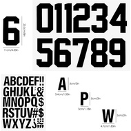 198 Pieces 8 Inch 0-9 Iron On Numbers Transfers and 2 Inch A-Z Iron On Letters Patches Set for Jerse