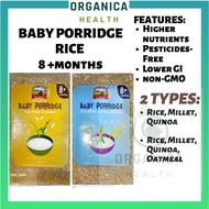 Cf BABY ORGANIC RICE /GRAINS 8+months BABY ORGANIC RICE 8 months (Earloop) 800g