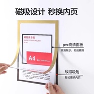 DMQY a4 Paper Folder Storage Book Transparent Insert Binder Storage Bag Display Frame Storage Box Ar