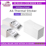 5000pcs A6 Thermal Sticker 100*150mm / AWB / Shipping Label / Thermal Printer Sticker