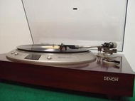 真善美音響維修買賣~名廠DENON DP1200 高階黑膠唱盤, 穩重,附mm唱頭唱針 功能正常
