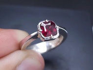 女士紅寶石戒指 美麗的熱處理鴿血紅紅寶石戒指 鴿血紅紅寶石戒指 紅寶石戒指