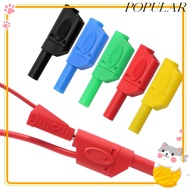 POPULAR Banana Plug Connector, Black Red Stackable Banana Plug, Adapter 4MM Banana Plug Wire Solder 