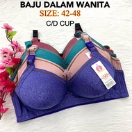Extra Full Cup Bra /size 42-48 (C/D cup) Bra /Baju dalam wanita size besar