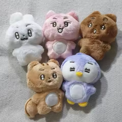 10cm Kpop Cartoon Soobin YEONJUN Same Plush Keyrings BEOMGYU TAEHYUN Keychains Key Rings Bag Pendant