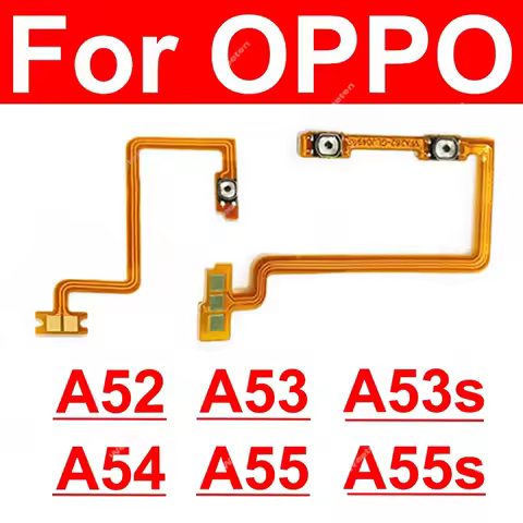 For OPPO A52 A53 A53s A54 A55 A55s 4G 5G On OFF Power Volume Buttons Side Button Volume Power Key Fl